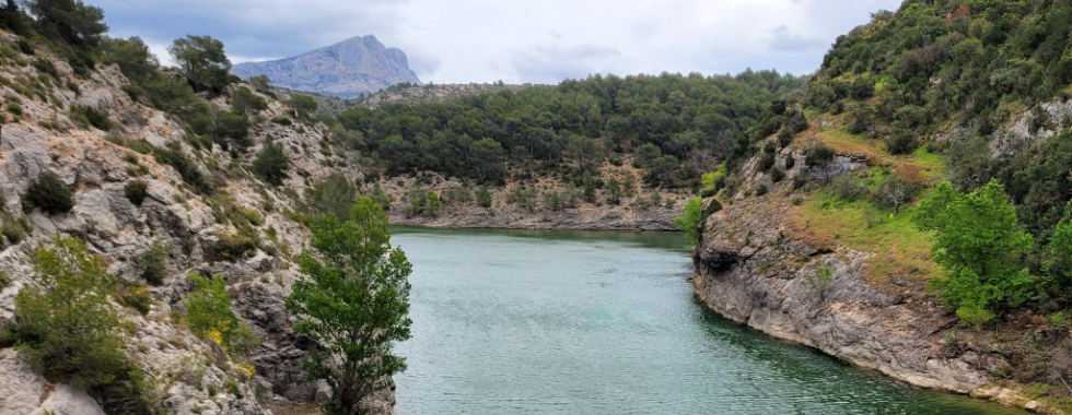 Barrage Zola depuis Parking Bibemus