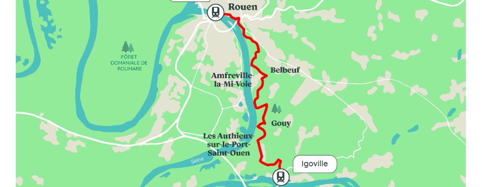 Vers Rouen par les hauteurs