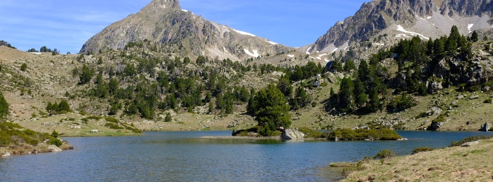 Lacs de bastan depuis le col de portet